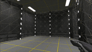 a GIF of the Voyager holodeck